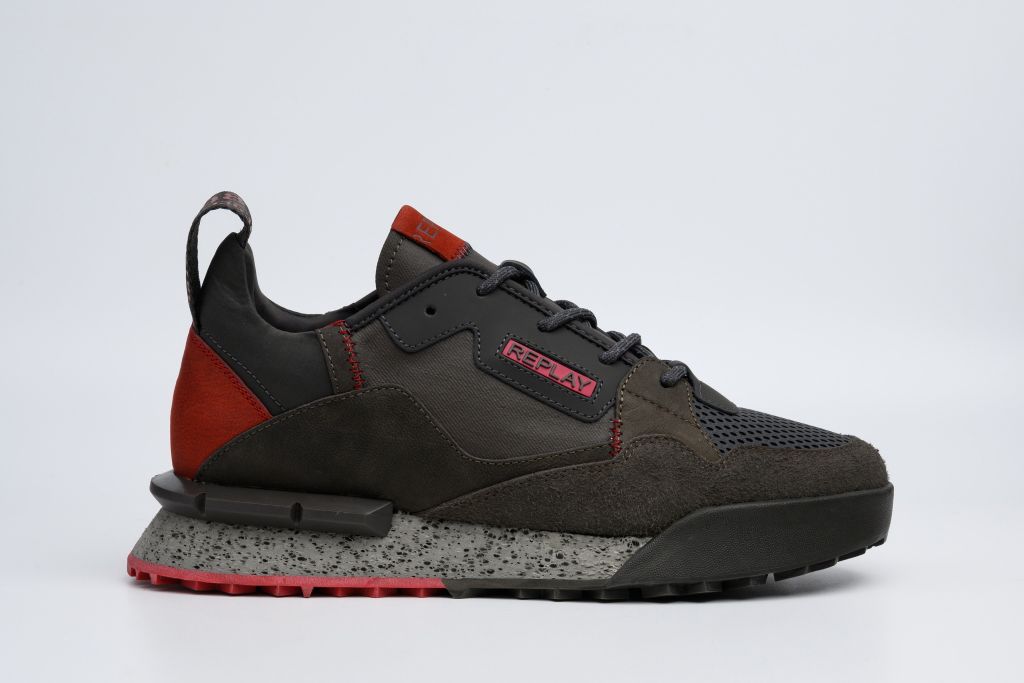 FIELD MELT LACE-UP SNEAKERS | DK GREY RS1P0066L-19