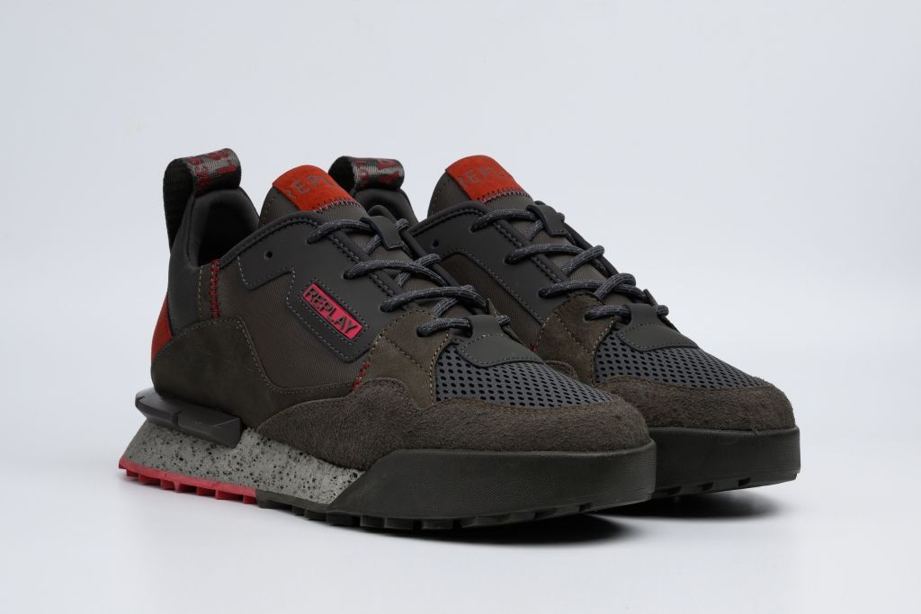 FIELD MELT LACE-UP SNEAKERS | DK GREY RS1P0066L-19