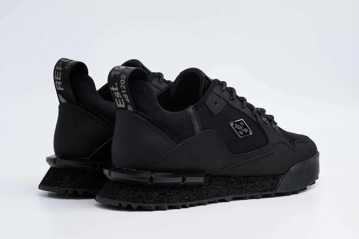 FIELD SPEED RHOMBUS LACE-UP SNEAKERS | BLK RS1P0067L