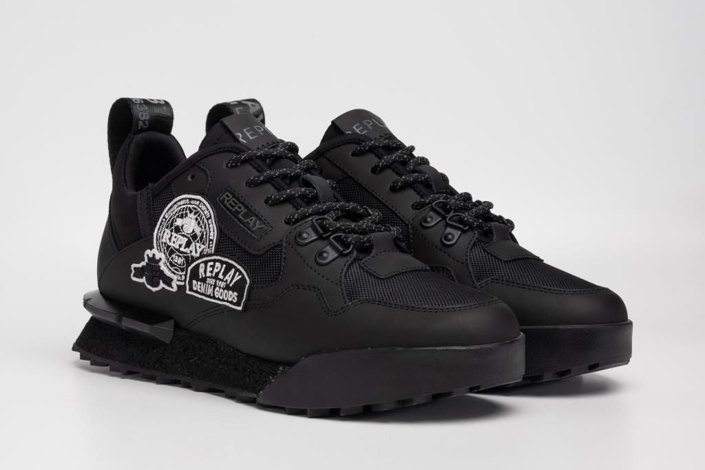 FIELD BADGES SA LACE-UP SNEAKERS | BLK RS1P0062L