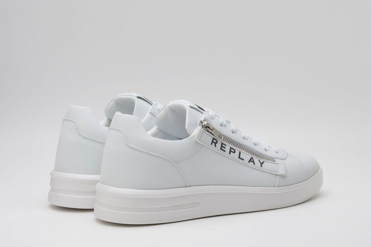 UNIVERSITY ZIP MEN'S BLK SNEAKER | WHT RZ4O0007S