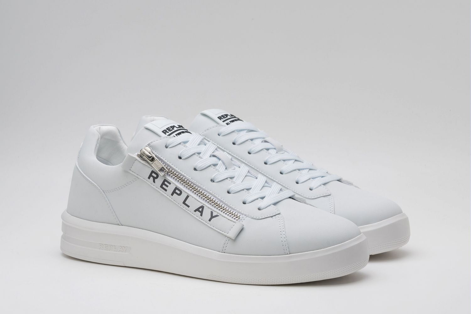 UNIVERSITY ZIP MEN'S BLK SNEAKER | WHT RZ4O0007S