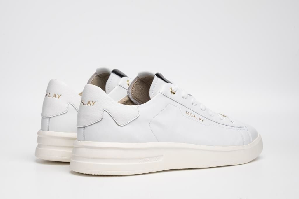 UNIVERSITY M LUX LACE-UP SNEAKERS | WHT RZ4O0020L