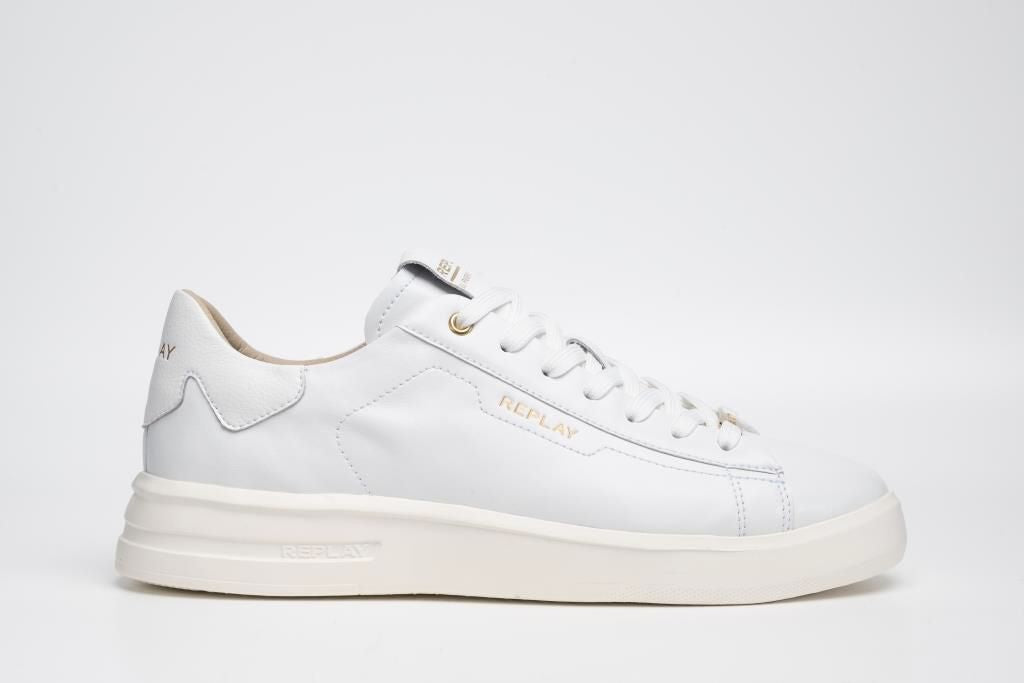 UNIVERSITY M LUX LACE-UP SNEAKERS | WHT RZ4O0020L