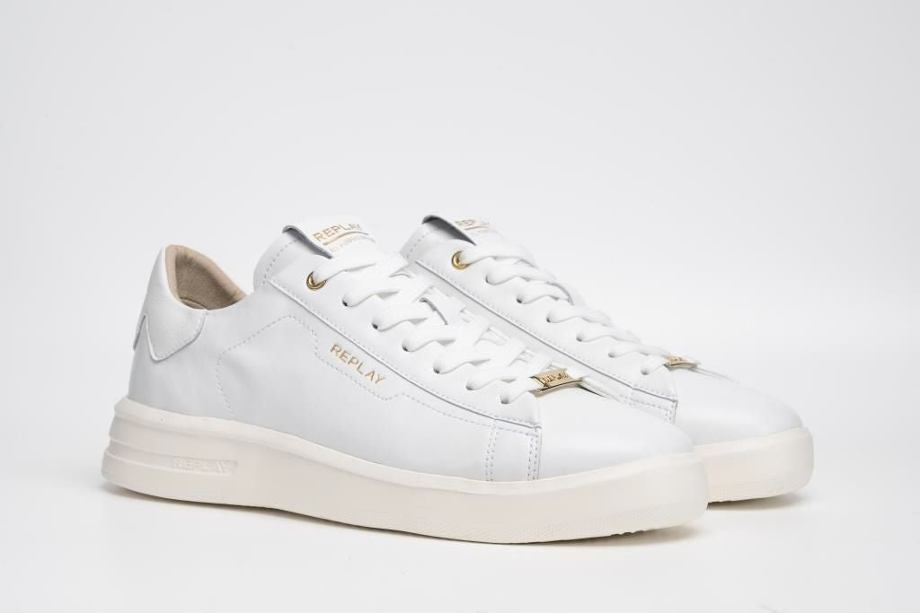 UNIVERSITY M LUX LACE-UP SNEAKERS | WHT RZ4O0020L