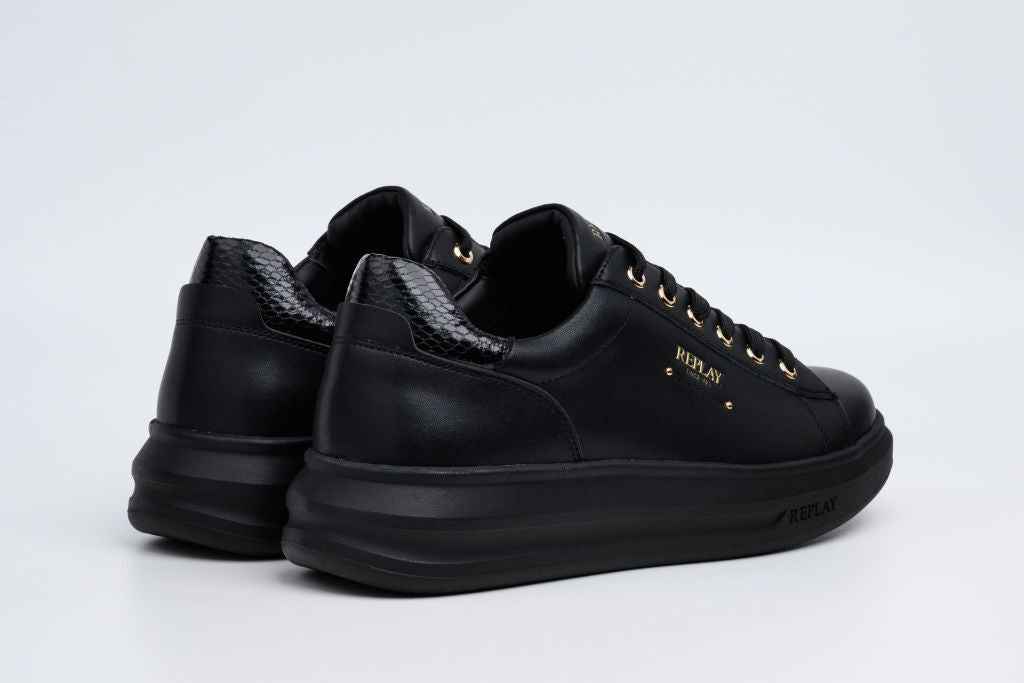 OLYMPE CITY LACE-UP SNEAKERS | BLK RZ7F0001L