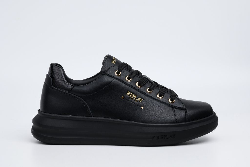 OLYMPE CITY LACE-UP SNEAKERS | BLK RZ7F0001L
