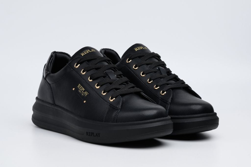 OLYMPE CITY LACE-UP SNEAKERS | BLK RZ7F0001L