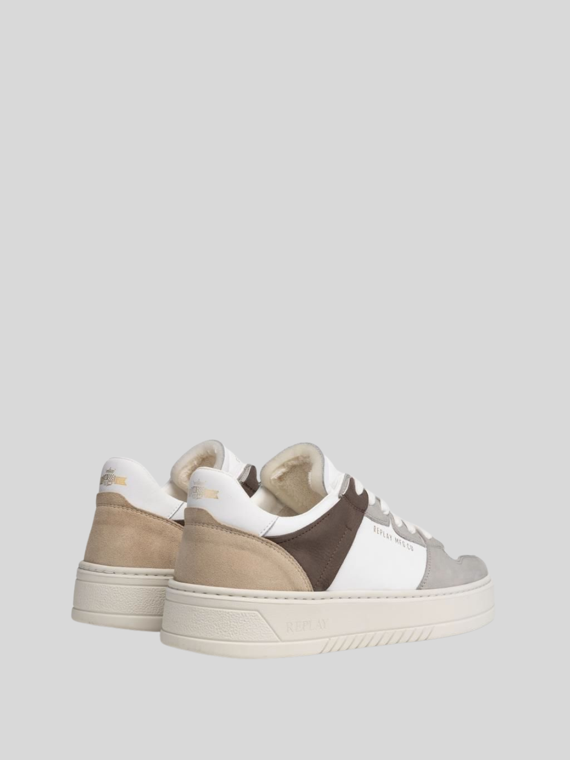 SBAM TONAL LACE-UP SNEAKERS | BEIG/WHT/LTGRY RZ6S0003L