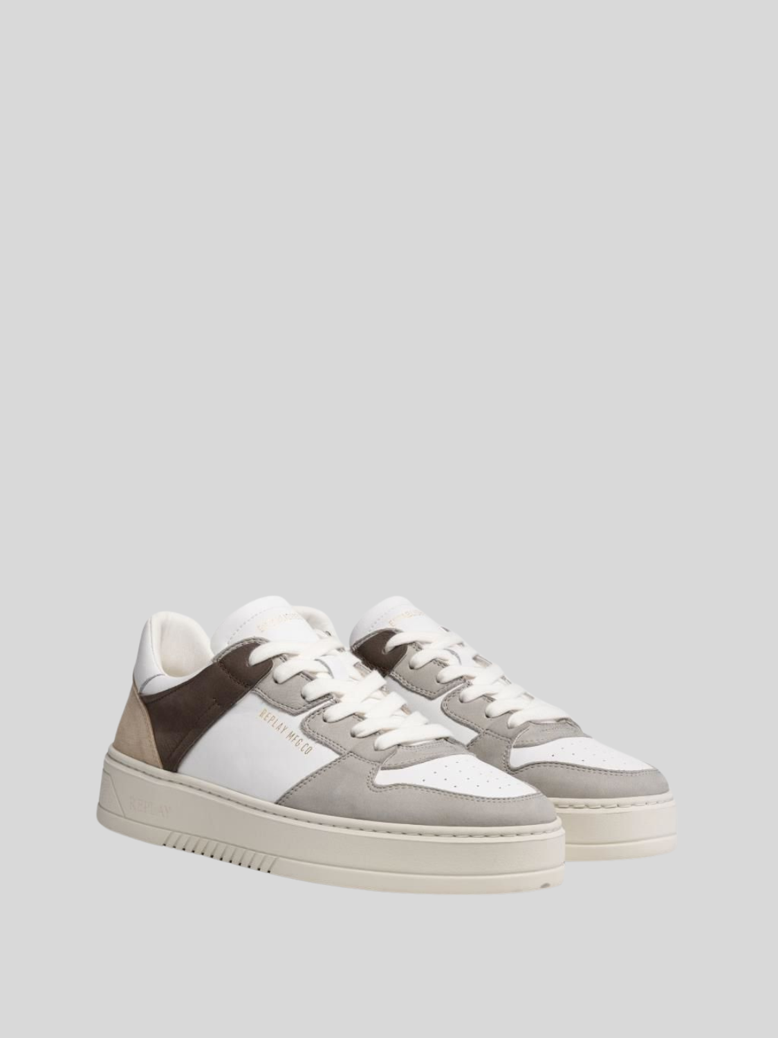SBAM TONAL LACE-UP SNEAKERS | BEIG/WHT/LTGRY RZ6S0003L