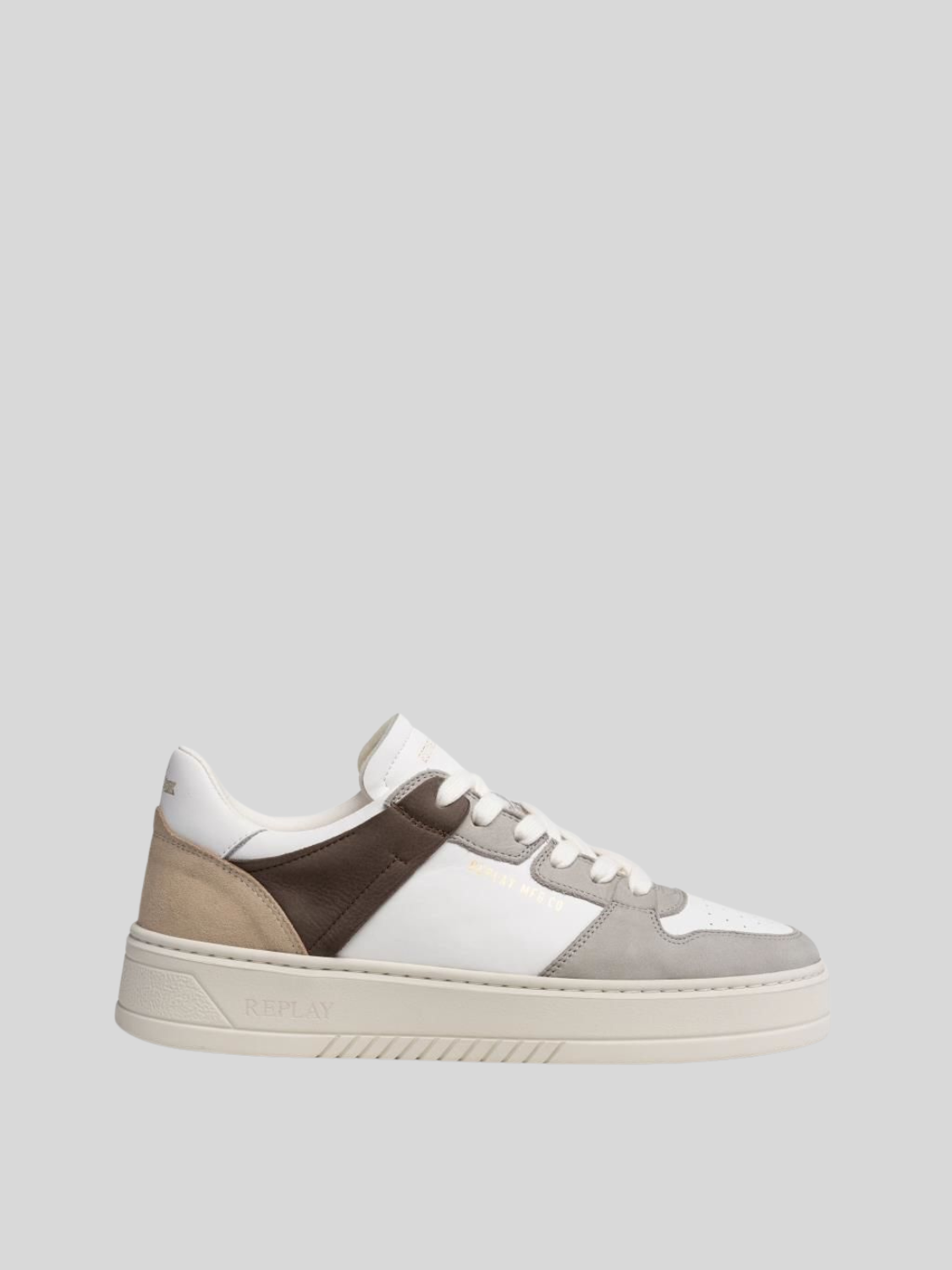 SBAM TONAL LACE-UP SNEAKERS | BEIG/WHT/LTGRY RZ6S0003L