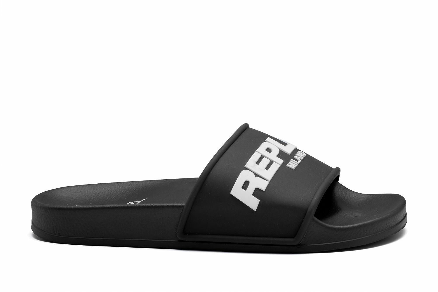 UP EMBOSS SLIDERS | BLK WHT RF1A0044S