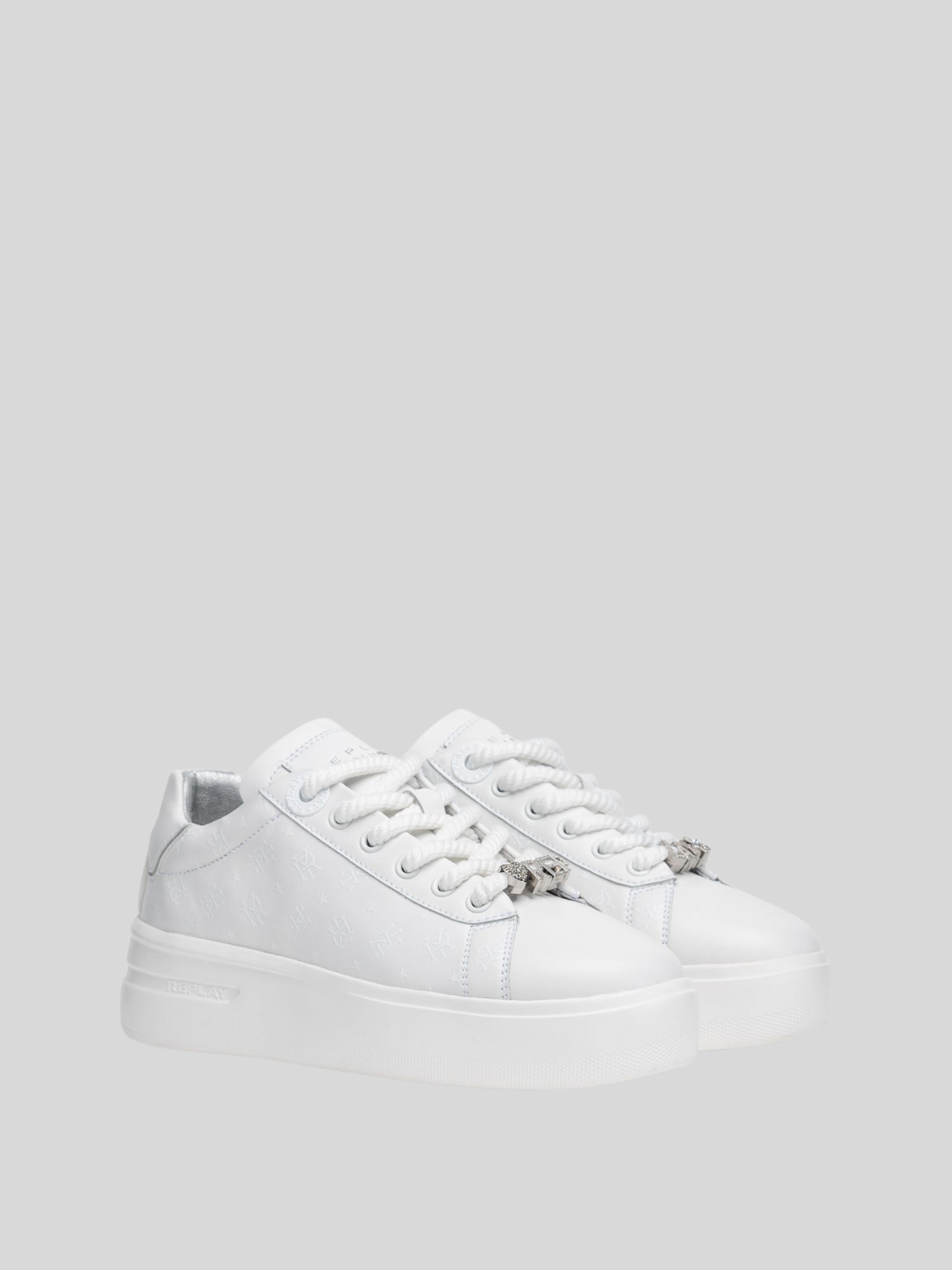 UNIVERSITY W JOY 2 LACE-UP SNEAKERS | WHT RZ4N0022L