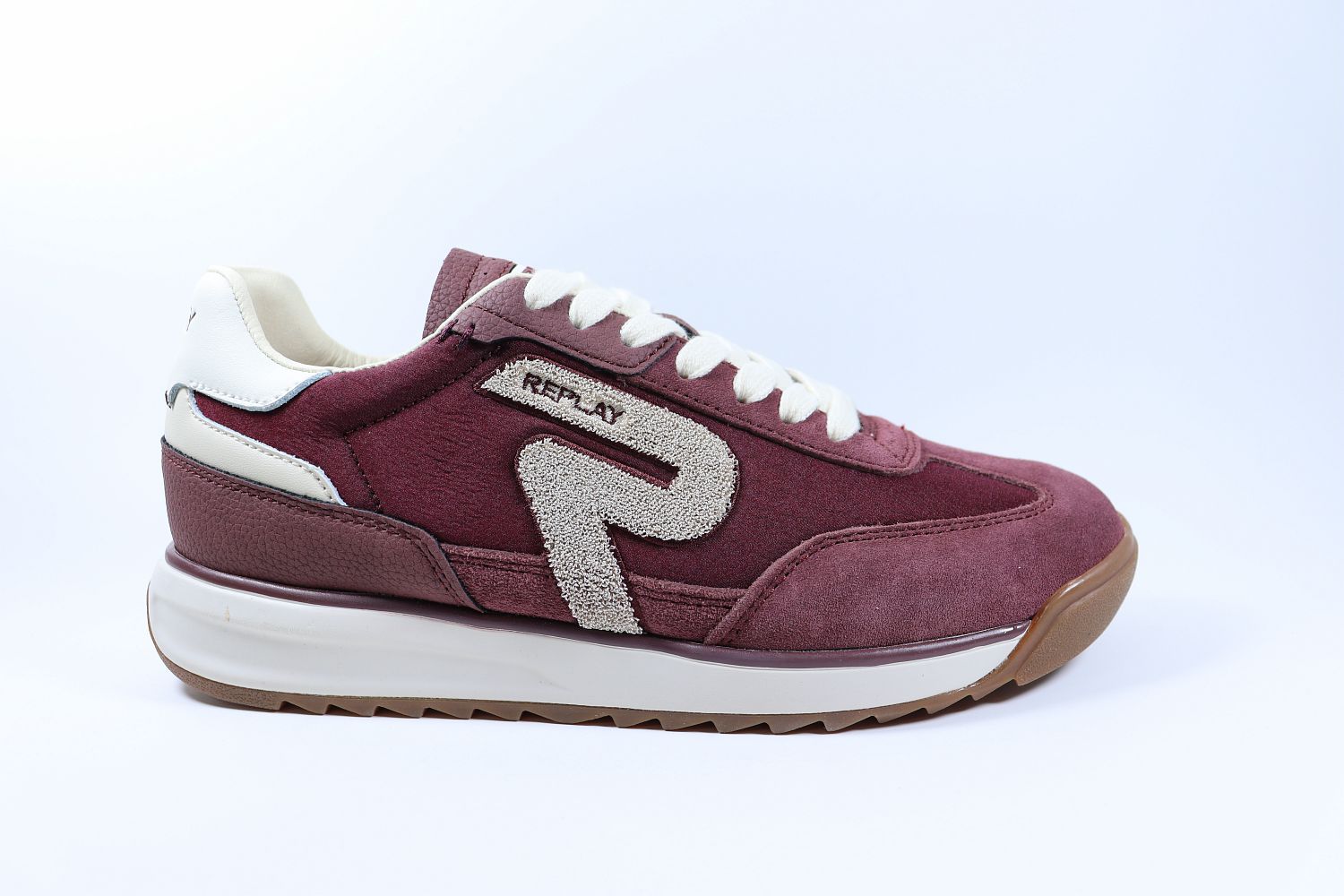 YARD W ORIGIN LACE-UP SNEAKERS | BURGUNDY RSIC0001T
